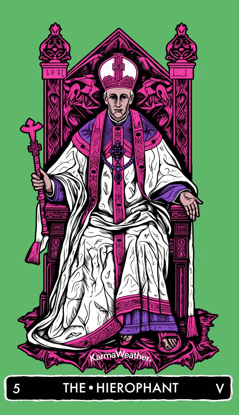 KarmaWeather Tarot - The Hierophant