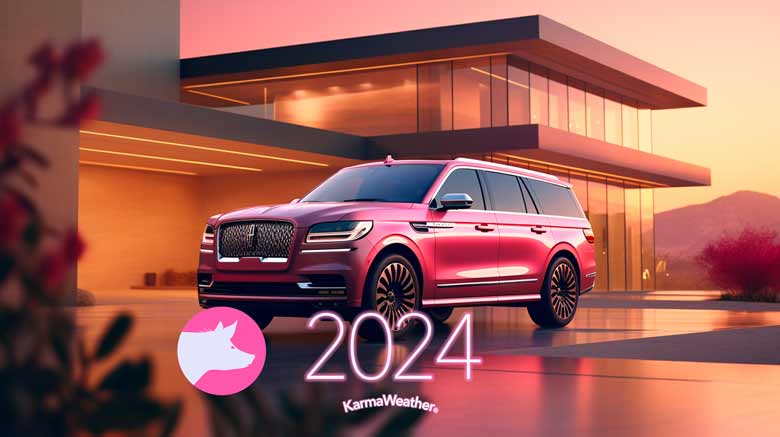 Voiture et tendance couleur 2024 pour le Cochon