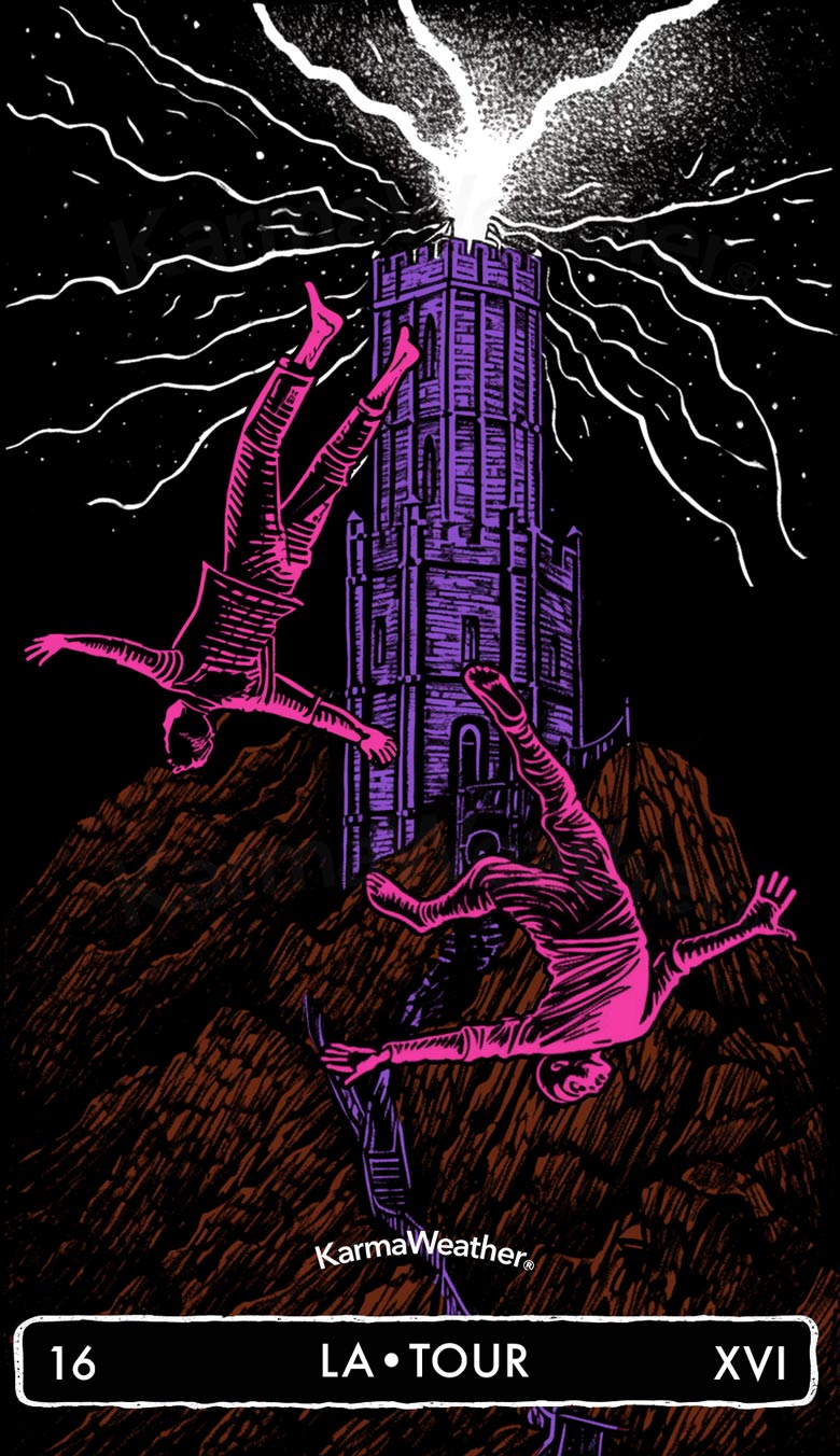 Tarot de KarmaWeather - La Tour