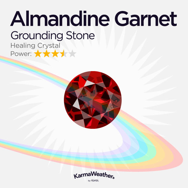 Almandine garnet