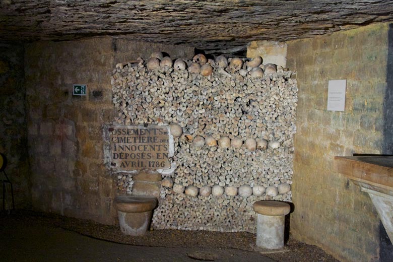 Paris catacombs, France, by Julian Fong