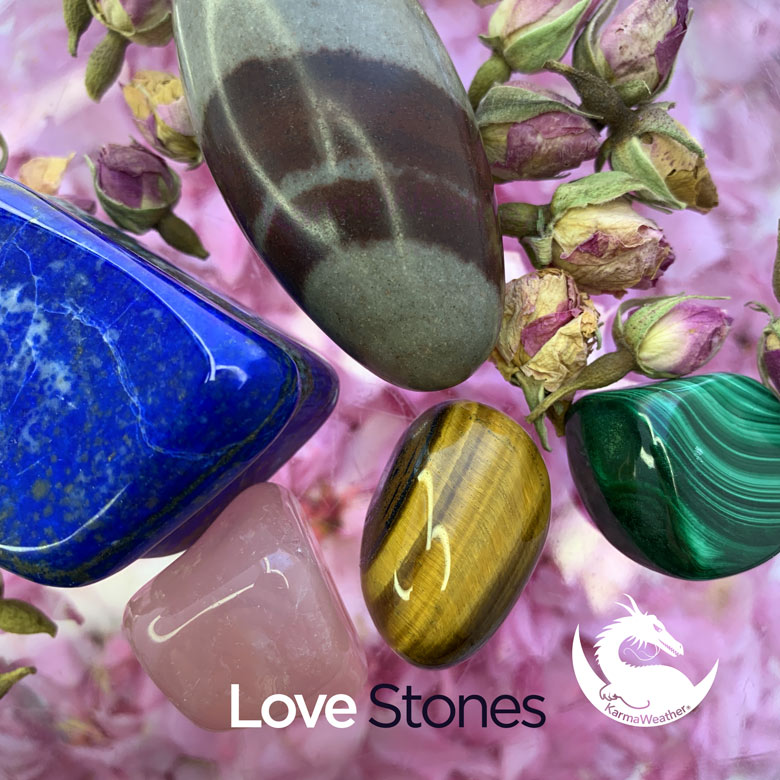 Top 5 crystals and love stones, by KarmaWeather