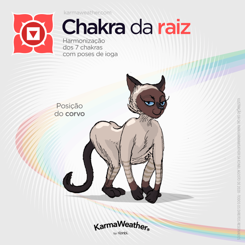 Equilíbrio do chakra da raiz com yoga